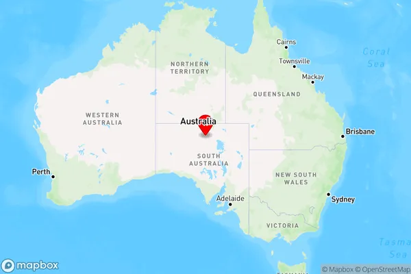 Oodnadatta,South Australia Region Map