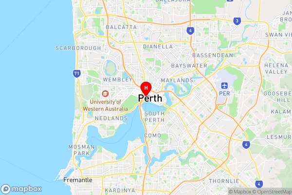 City Delivery Centre,Western Australia Area Map