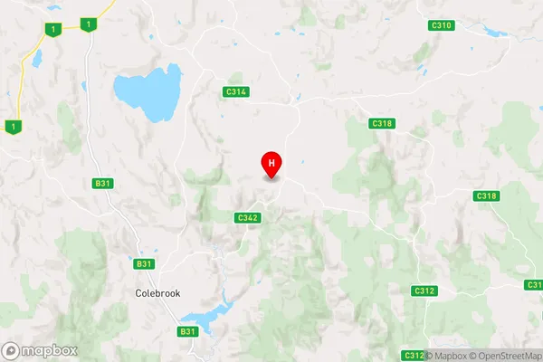 Tunnack,Tasmania Area Map