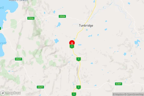 Woodbury,Tasmania Area Map