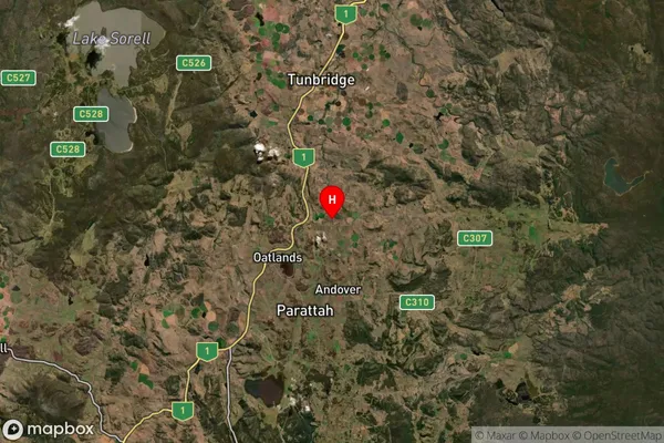 York Plains,Tasmania Satellite Map