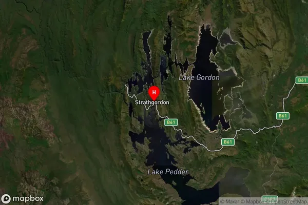 Strathgordon,Tasmania Satellite Map