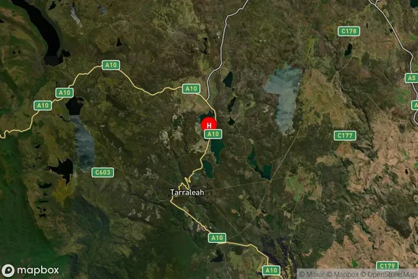 Bradys Lake,Tasmania Satellite Map