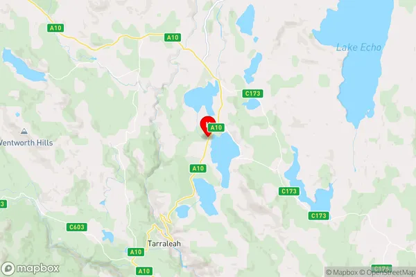 Bradys Lake,Tasmania Area Map