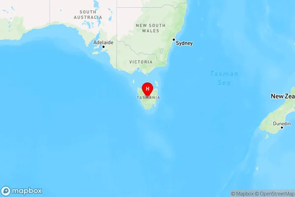 Bronte Park,Tasmania Region Map