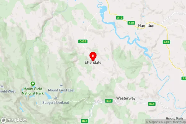 Ellendale,Tasmania Area Map