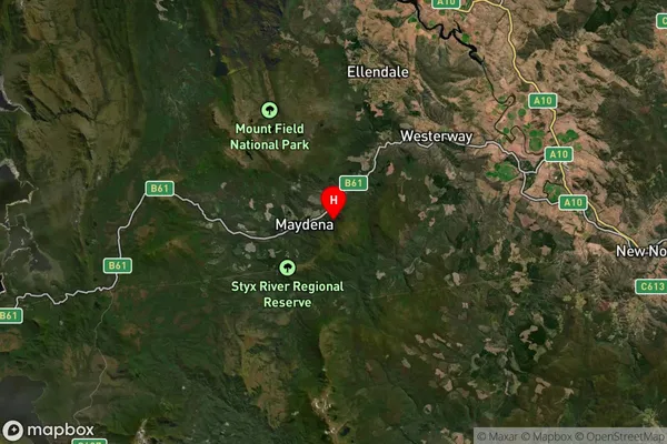 Fitzgerald,Tasmania Satellite Map