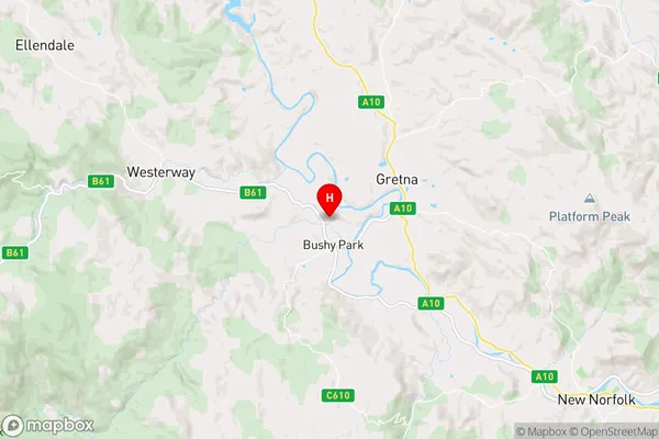 Glenora,Tasmania Area Map