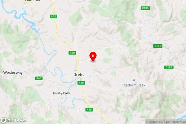 Gretna,Tasmania Area Map