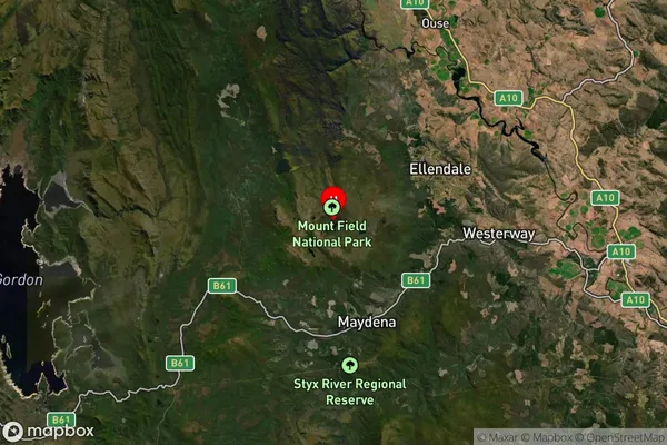 Mount Field,Tasmania Satellite Map