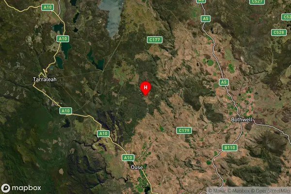 Osterley,Tasmania Satellite Map