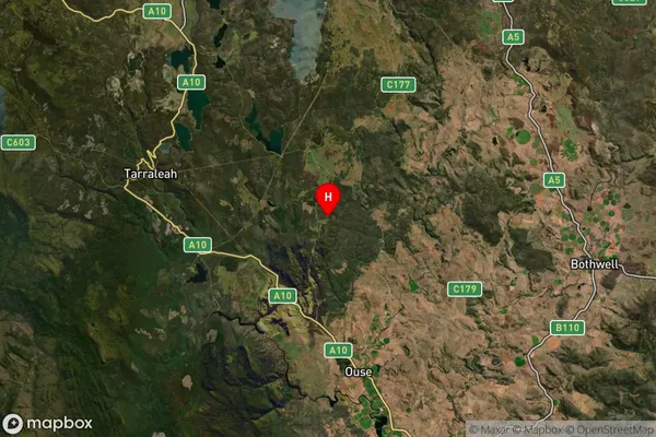 Strickland,Tasmania Satellite Map