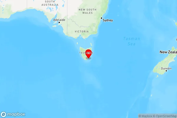 Adventure Bay,Tasmania Region Map