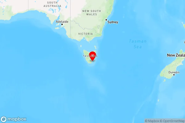 Apollo Bay,Tasmania Region Map