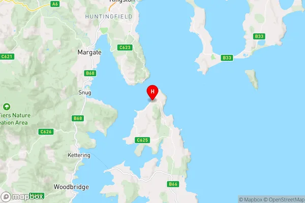 Dennes Point,Tasmania Area Map