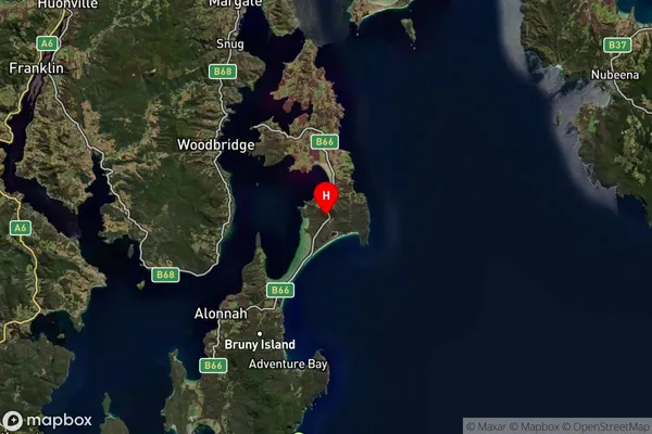 Great Bay,Tasmania Satellite Map