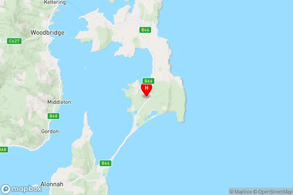 Great Bay,Tasmania Area Map