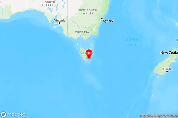 Great Bay,Tasmania Region Map