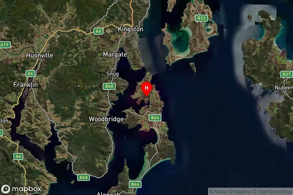 North Bruny,Tasmania Satellite Map