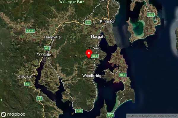 Oyster Cove,Tasmania Satellite Map