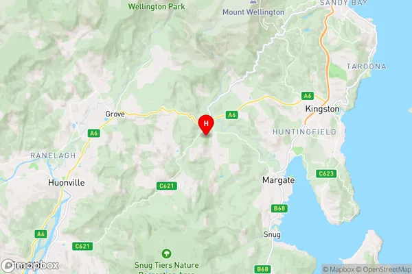 Sandfly,Tasmania Area Map