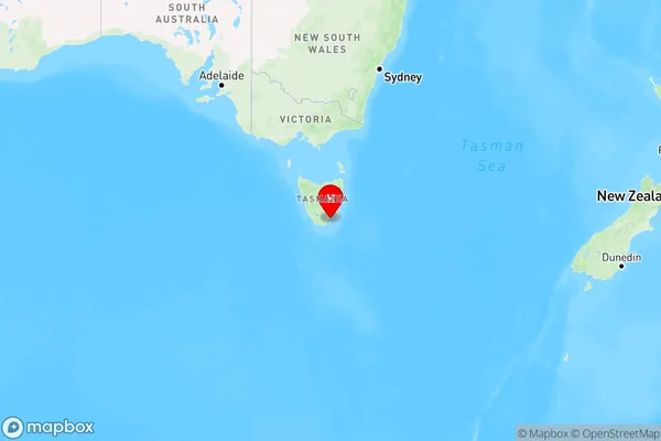 Simpsons Bay,Tasmania Region Map