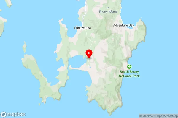 South Bruny,Tasmania Area Map