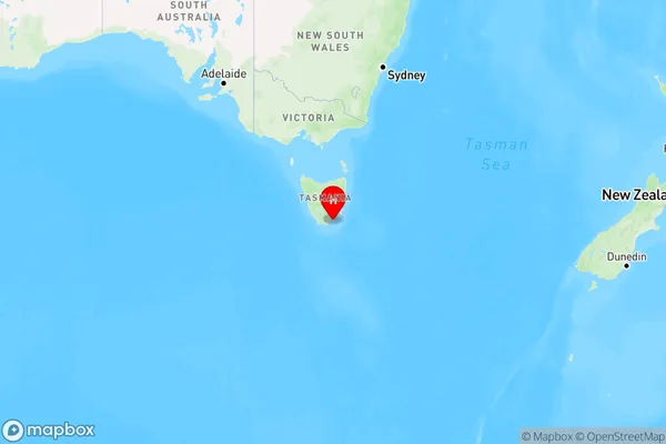 South Bruny,Tasmania Region Map