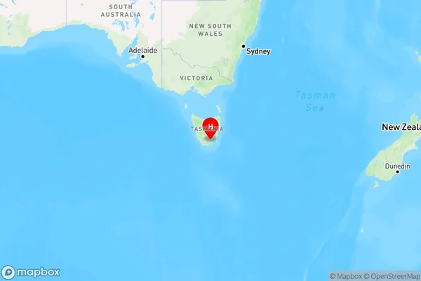 Upper Woodstock,Tasmania Region Map