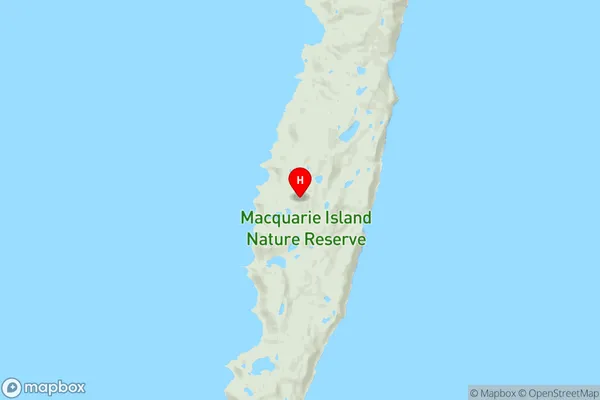 Macquarie Island,Tasmania Area Map