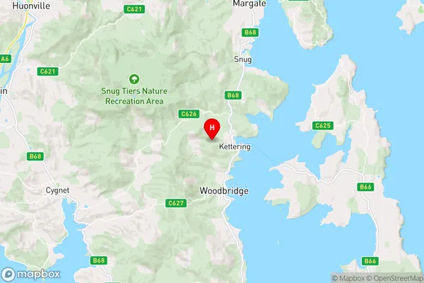 Kettering,Tasmania Area Map