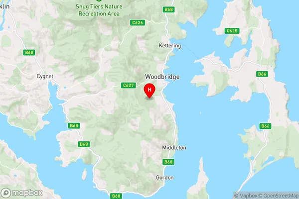 Birchs Bay,Tasmania Area Map