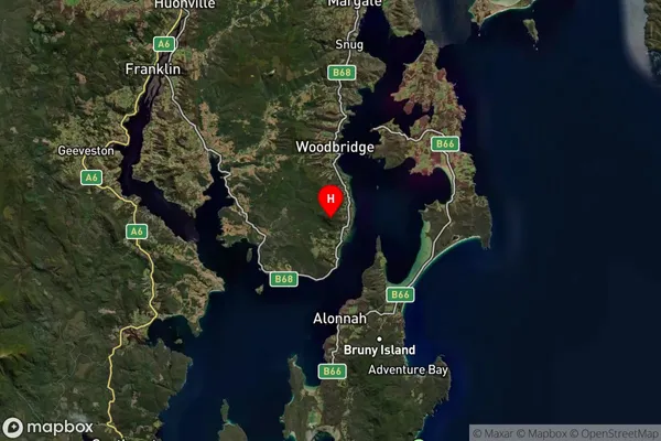 Middleton,Tasmania Satellite Map