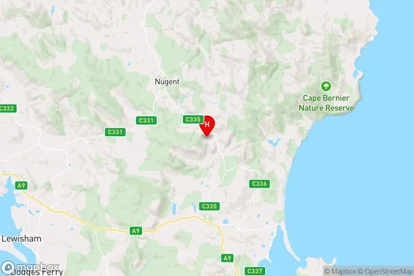 Kellevie,Tasmania Area Map