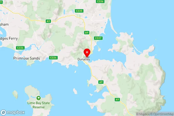 Dunalley,Tasmania Area Map