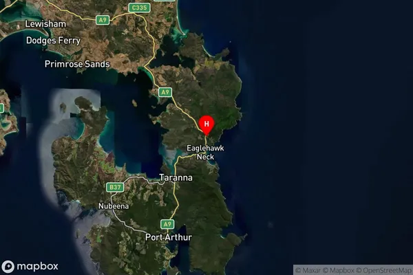 Eaglehawk Neck,Tasmania Satellite Map