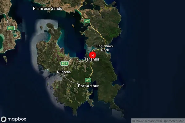 Taranna,Tasmania Satellite Map