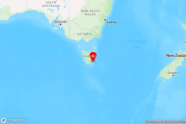 Stormlea,Tasmania Region Map