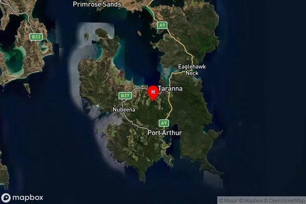 Koonya,Tasmania Satellite Map