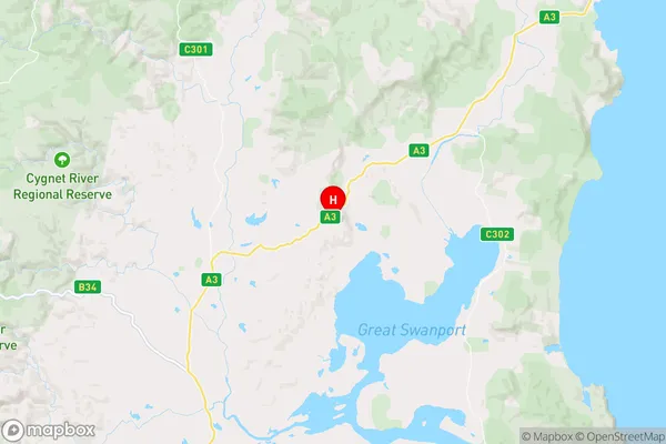 Apslawn,Tasmania Area Map