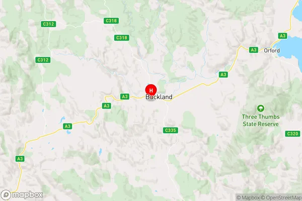 Buckland,Tasmania Area Map