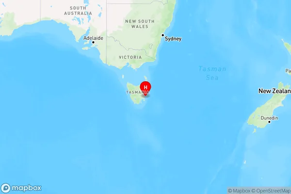 Maria Island,Tasmania Region Map