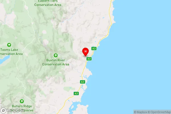 Rocky Hills,Tasmania Area Map