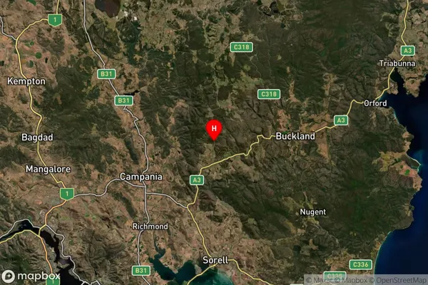 Runnymede,Tasmania Satellite Map