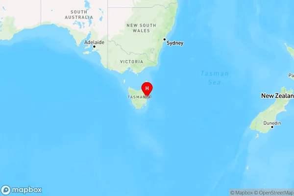 Swansea,Tasmania Region Map