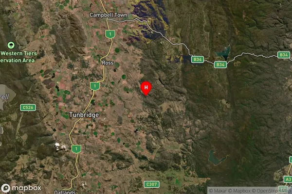 Ross,Tasmania Satellite Map