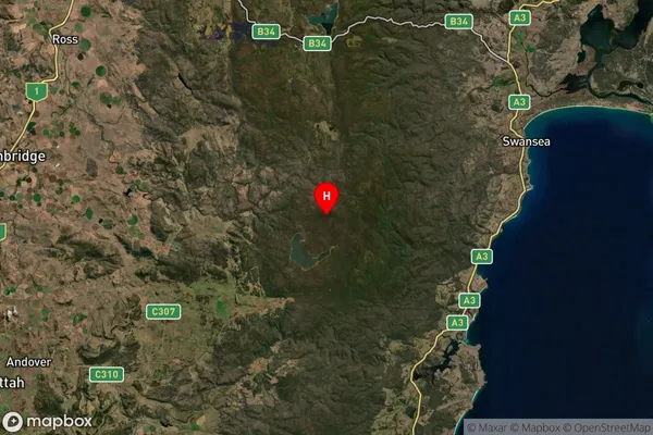 Tooms Lake,Tasmania Satellite Map