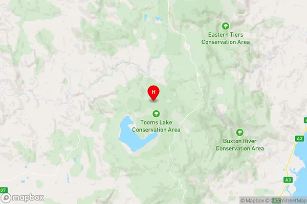 Tooms Lake,Tasmania Area Map