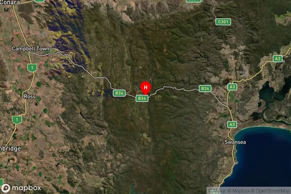 Lake Leake,Tasmania Satellite Map