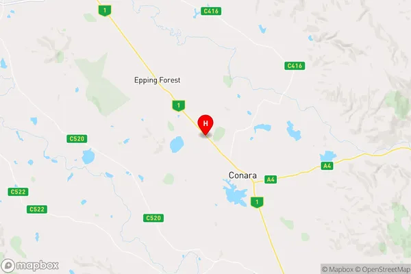 Cleveland,Tasmania Area Map